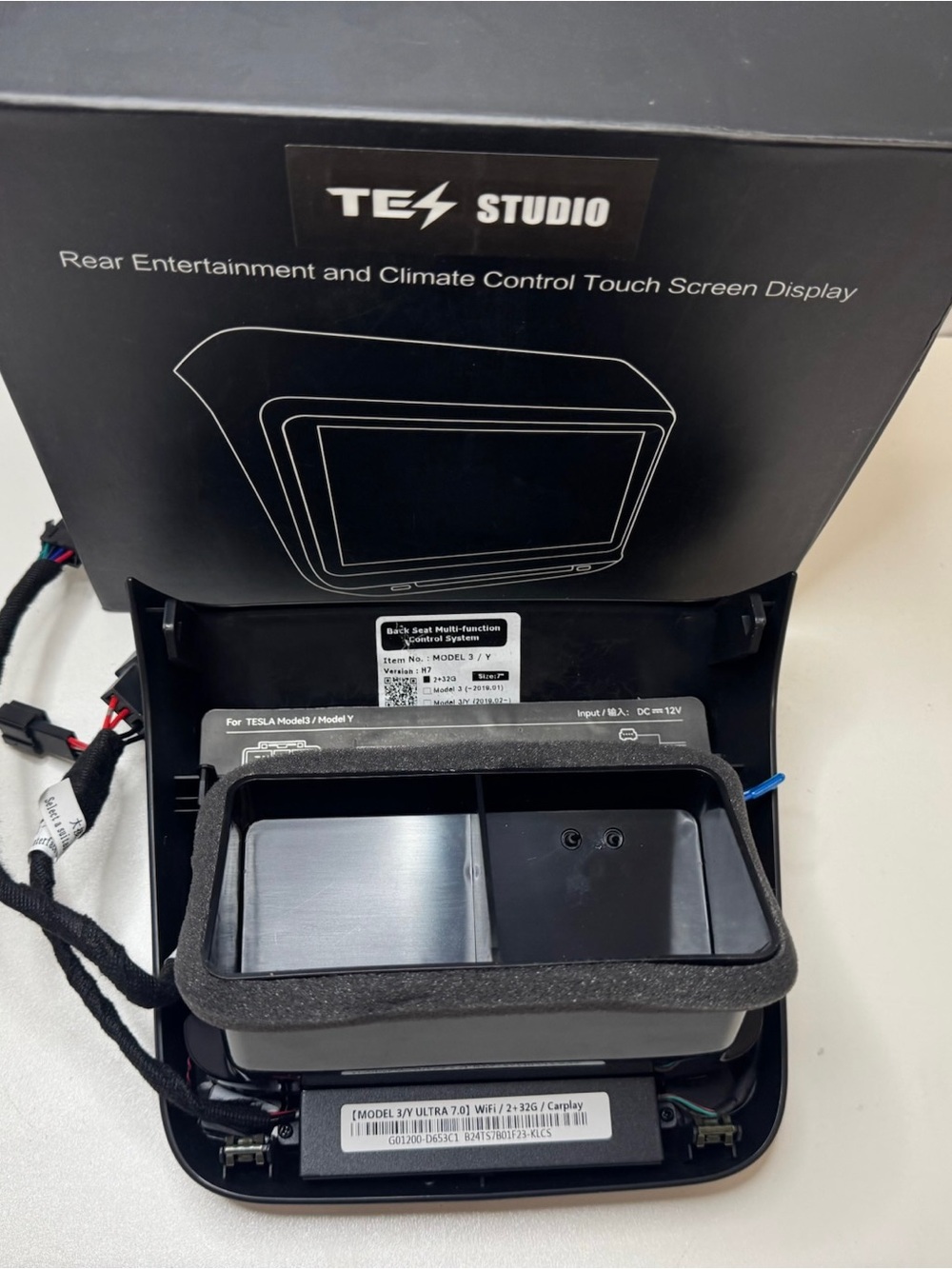 Model 3/Y 7” Rear Entertainment + Climate Control Display H7 touchscreen - Picture 12 of 16